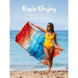 OCOOPA Under the Sea Beach Towel Microfiber Quick Dry Beach Camping Travel Pool.